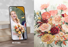 Load image into Gallery viewer, Wedding Flower Heirloom Artwork