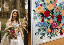 Load image into Gallery viewer, Wedding Flower Heirloom Artwork