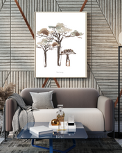 Load image into Gallery viewer, Baobab Trees Watercolour Print