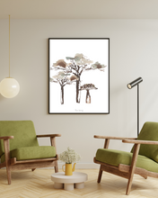 Load image into Gallery viewer, Baobab Trees Watercolour Print