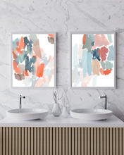 Load image into Gallery viewer, Beach House Watercolour Print - 2 Piece Set