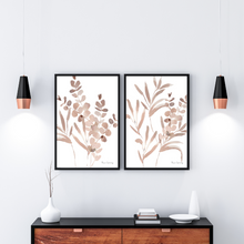 Load image into Gallery viewer, Boho Bunch Watercolour Print Set - 2 Piece