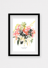 Load image into Gallery viewer, Wedding Bouquet Custom Watercolour Print