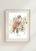 Load image into Gallery viewer, Wedding Bouquet Custom Watercolour Print