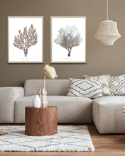 Load image into Gallery viewer, Ocean Browns Watercolour Print - 2 Piece Set