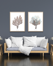 Load image into Gallery viewer, Ocean Browns Watercolour Print - 2 Piece Set
