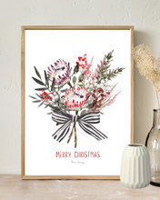 Load image into Gallery viewer, Christmas Bouquet Watercolour Print