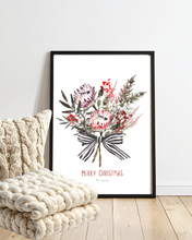 Load image into Gallery viewer, Christmas Bouquet Watercolour Print