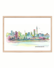 Load image into Gallery viewer, Johannesburg Watercolour Print