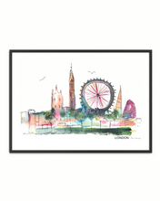Load image into Gallery viewer, London 2 Watercolour Print