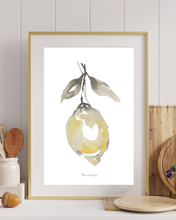 Load image into Gallery viewer, Lush Lemon Watercolour Print
