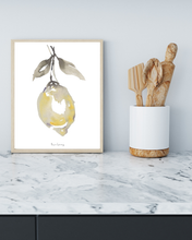 Load image into Gallery viewer, Lush Lemon Watercolour Print