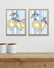 Load image into Gallery viewer, La Med Lemons Watercolour Print - 2 Piece Set