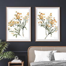 Load image into Gallery viewer, Mustard Abstracts Watercolour Print 2-Piece Set