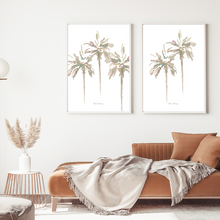 Load image into Gallery viewer, Muted Palms Watercolour Print - 2 Piece Set