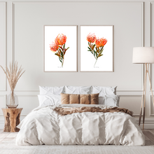 Load image into Gallery viewer, Orange Pin Cushion Watercolour Print-2 Piece Set