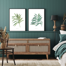 Load image into Gallery viewer, Palm Elegance Watercolour Print - 2 Piece Set