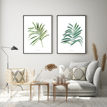 Load image into Gallery viewer, Palm Elegance Watercolour Print - 2 Piece Set