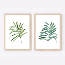 Load image into Gallery viewer, Palm Elegance Watercolour Print - 2 Piece Set