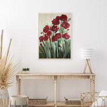 Load image into Gallery viewer, Poppy Red Canvas Print