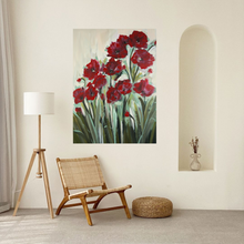 Load image into Gallery viewer, Poppy Red Canvas Print