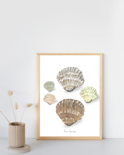 Load image into Gallery viewer, Collecting Shells Watercolour Print