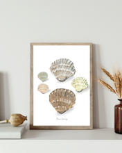 Load image into Gallery viewer, Collecting Shells Watercolour Print