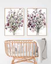 Load image into Gallery viewer, Winter Bloom Watercolour Print - 2 Piece Set
