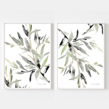 Load image into Gallery viewer, Abstract Greenery Print- 2 Piece Set