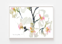 Load image into Gallery viewer, Abstract Orchids Watercolour Painting Print