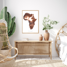 Load image into Gallery viewer, Africa Topaz Watercolour Print