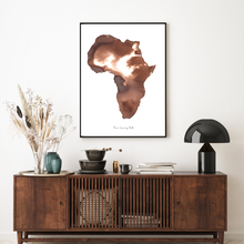 Load image into Gallery viewer, Africa Topaz Watercolour Print