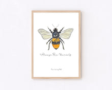 Load image into Gallery viewer, Bee Yourself Watercolour Print