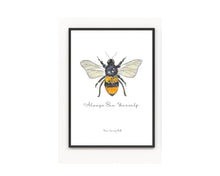 Load image into Gallery viewer, Bee Yourself Watercolour Print