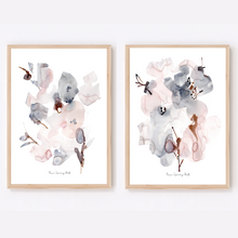 Load image into Gallery viewer, Bohemia Bouquet Watercolour Print- 2 Piece Set