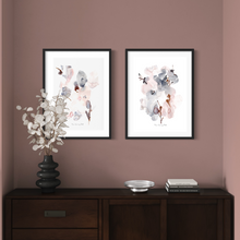 Load image into Gallery viewer, Bohemia Bouquet Watercolour Print- 2 Piece Set