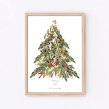 Load image into Gallery viewer, Christmas Tree Watercolour Print