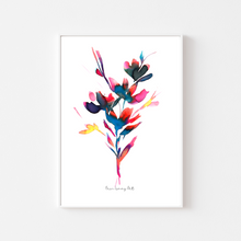 Load image into Gallery viewer, Drama Floral Watercolour Print