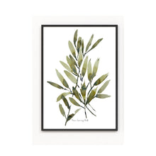 Load image into Gallery viewer, Fresh Greens Watercolour Print