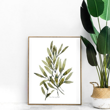 Load image into Gallery viewer, Fresh Greens Watercolour Print