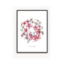 Load image into Gallery viewer, Full Circle Floral Watercolour Print