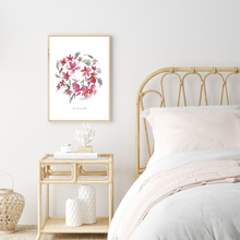 Load image into Gallery viewer, Full Circle Floral Watercolour Print