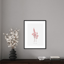 Load image into Gallery viewer, Table Mountain Watsonia Watercolour Print