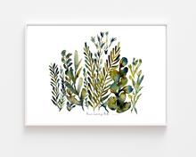 Load image into Gallery viewer, Green Kingdom Watercolour Print