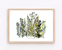 Load image into Gallery viewer, Green Kingdom Watercolour Print