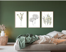Load image into Gallery viewer, Greens and Protea Print Combo-3 Piece Set