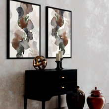 Load image into Gallery viewer, Organic Abstract Watercolour Print- 2 Piece Set