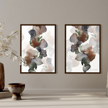 Load image into Gallery viewer, Organic Abstract Watercolour Print- 2 Piece Set