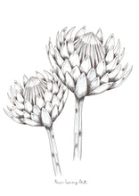 Load image into Gallery viewer, Greens and Protea Print Combo-3 Piece Set