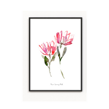 Load image into Gallery viewer, Sweet Proteas Watercolor Painting Print